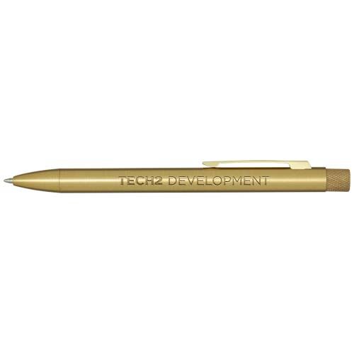 Stylo bille en laiton recyclé Beatriz (encre bleue)