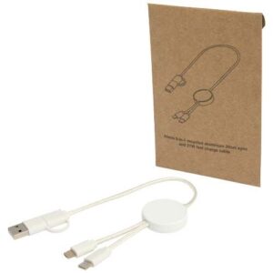 Câble 5 en 1 Citala en plastique recyclé de 30 cm pour la synchronisation des données et la charge rapide de 27 W