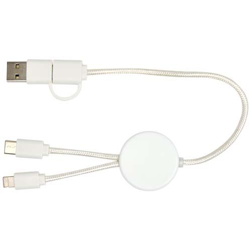 Câble 5 en 1 Citala en plastique recyclé de 30 cm pour la synchronisation des données et la charge rapide de 27 W