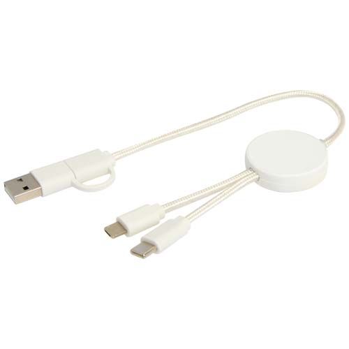 Câble 5 en 1 Citala en plastique recyclé de 30 cm pour la synchronisation des données et la charge rapide de 27 W
