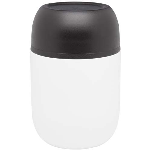 Boîte-repas Supo en acier inoxydable recyclé à double paroi de 480 ml avec cuillère pliable