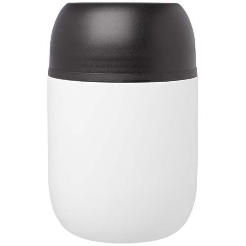 Boîte-repas Supo en acier inoxydable recyclé à double paroi de 480 ml avec cuillère pliable