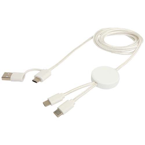 Câble 5 en 1 Citala en plastique recyclé de 150 cm pour la synchronisation des données et la charge rapide de 27 W