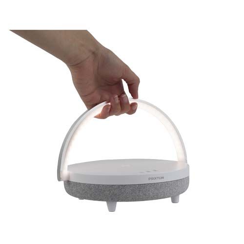 Enceinte Bluetooth® 4-en-1 Prixton de 10 W avec lumière LED et station de charge sans fil
