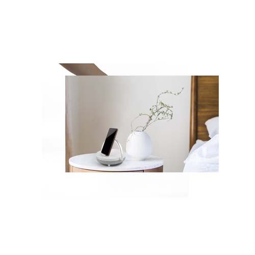 Enceinte Bluetooth® 4-en-1 Prixton de 10 W avec lumière LED et station de charge sans fil