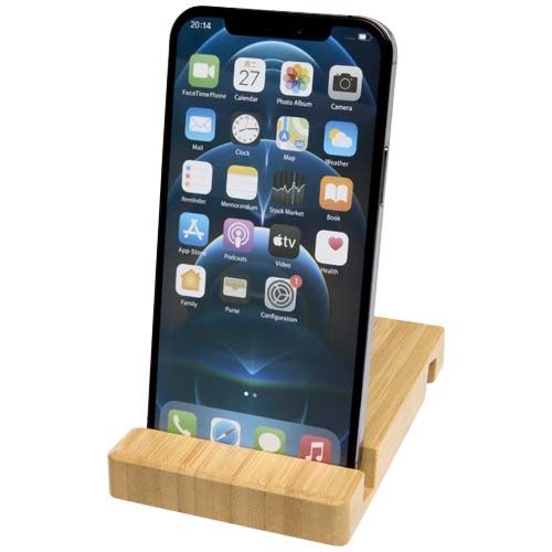 Support téléphone en bambou Bubup à 2 angles pour tablettes et téléphone