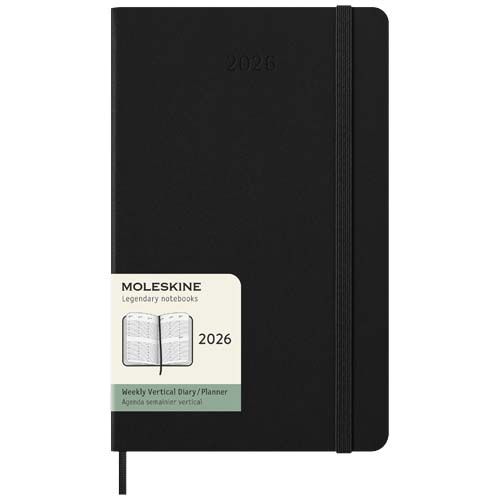 Agenda L vertical 12 mois Moleskine à couverture rigide