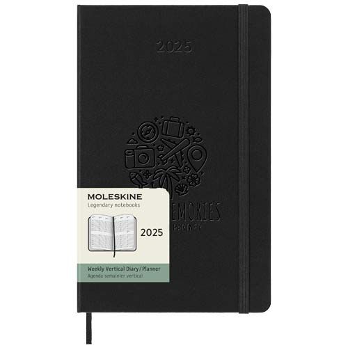 Agenda L vertical 12 mois Moleskine à couverture rigide