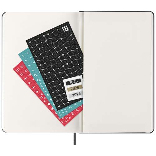 Agenda L vertical 12 mois Moleskine à couverture rigide
