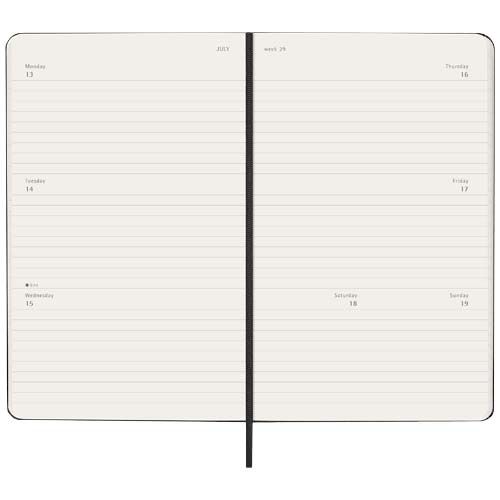 Agenda L hebdomadaire horizontal 12 mois Moleskine à couverture rigide