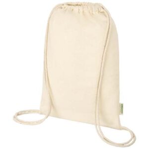 Sac refermable à cordon Odisha de 5 L bio certifié OCS 100 g/m²