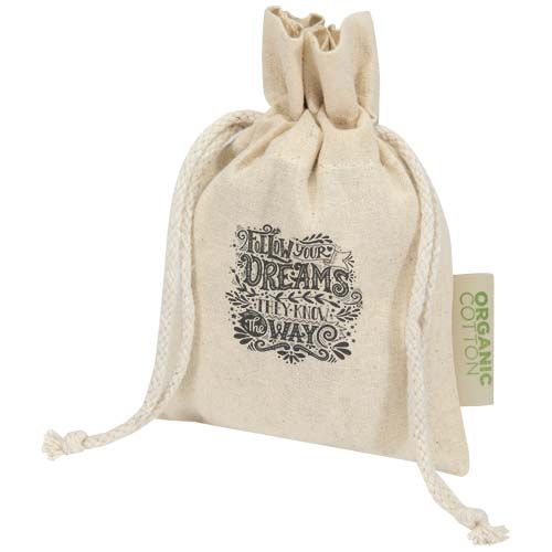 Sac cadeau bio OCS Odisha 140 g/m2 15 x 10 cm