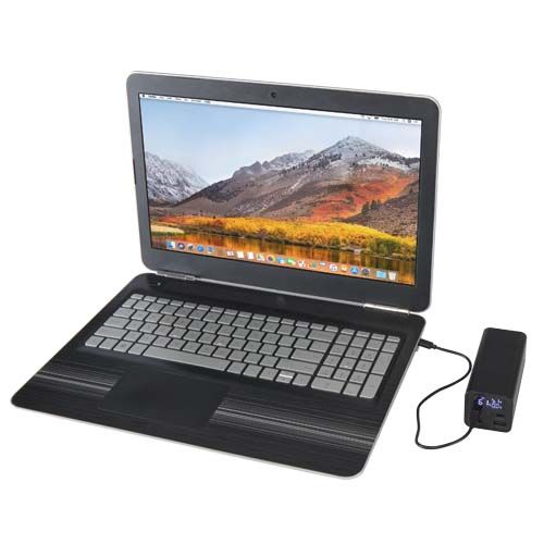Batterie de secours Acamar de 20 000 mAh et 70 W en aluminium recyclé pour ordinateur portable