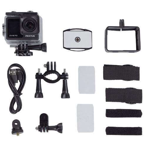 Caméra d’action Prixton DV670 à double écran 4K