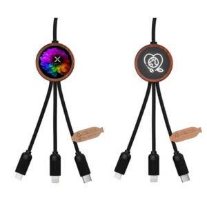 câble rond éco 5-en-1 40W FSC® 100% bambou