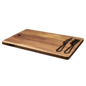 Set de planche et couteaux à fromage FSC® 100% acacia