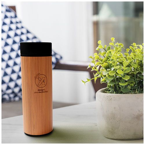 Bouteille intelligente en bambou SCX.design D11 500 ml