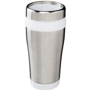 Gobelet avec isolation Elwood de 410 ml en acier inoxydable recyclé certifié RCS