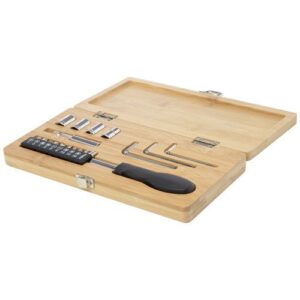 Ensemble d'outils Rivet 19 pièces en bambou/plastique recyclé