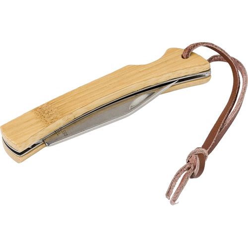 Canif en acier inoxydable et bambou Beckett