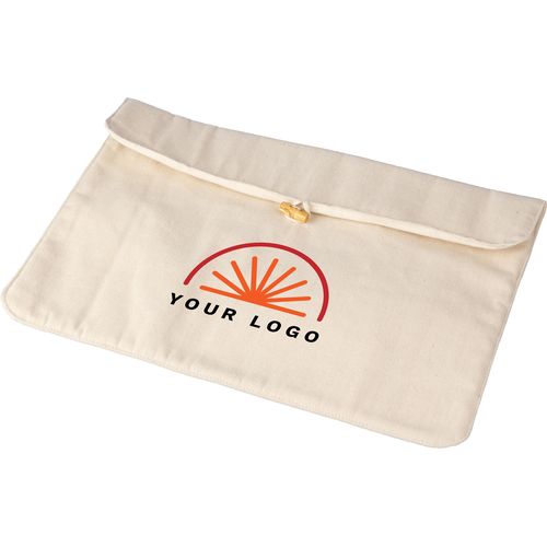 Pochette ordinateur portable en coton 220 gr/m² Dirk