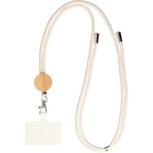 Porte-téléphone lanyard en coton Lucia