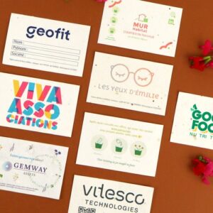 Carte de visite papier graines