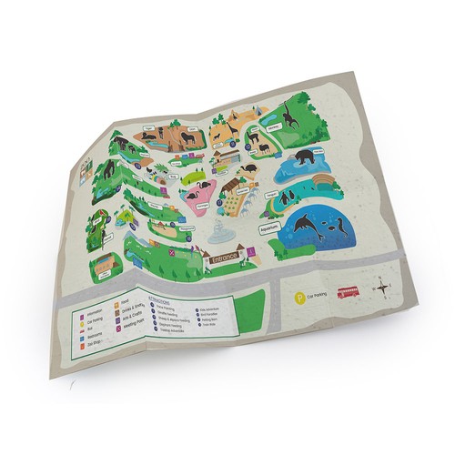 Plan touristique papier graines