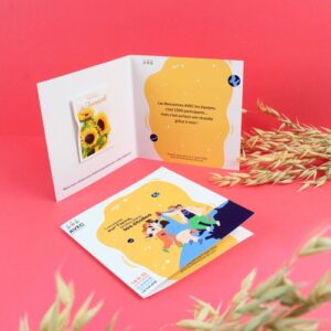 Carte 2 volets sachet graines