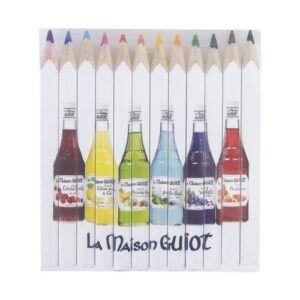 SET QUADRI 12 COUL 8,7 cm