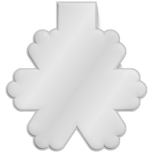 Aimant réfléchissant en TPU en forme de flocon de neige M-10 RFX™