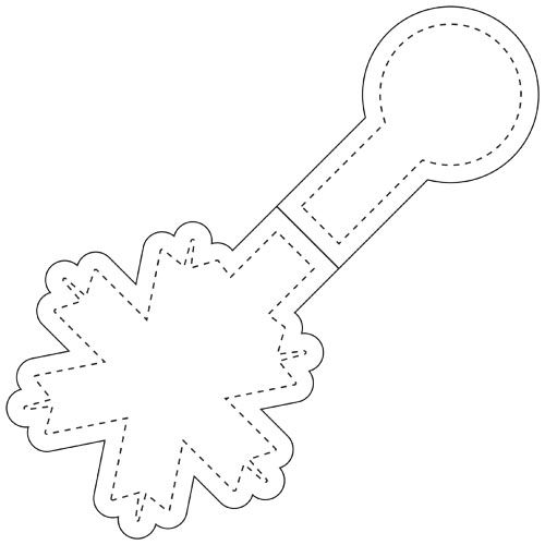 Aimant réfléchissant en TPU en forme de flocon de neige M-10 RFX™