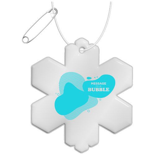 Attache réfléchissante RFX™ en TPU en forme de flocon de neige