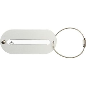Etiquette de valise en aluminium Isa