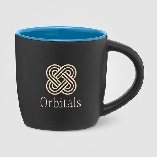 Zanzibar - Tasse en céramique noire matte de 355 ml avec ColourPop