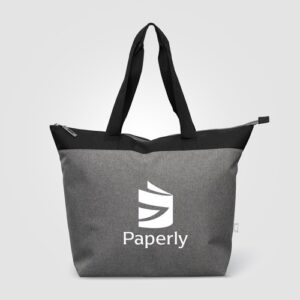 Sac isotherme cabas Metropolis 20 L en polyester recyclé 600D avec fermeture zippée – 44 canettes