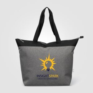 Sac isotherme cabas Metropolis 20 L en polyester recyclé 600D avec fermeture zippée – 44 canettes