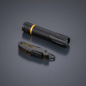 Optima Small Set : couteau de poche et lampe torche