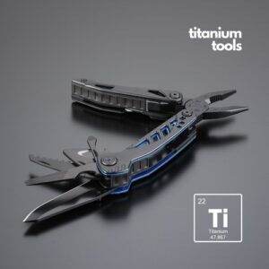 Optima multitool en acier revêtu de titane