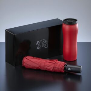 Primo Set : mug sous vide 400 ml et parapluie automatique