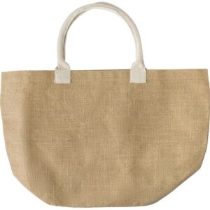 Sac shopping bag en toile de jute Zac