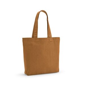 Sac shopping Blanc rCOTON 220 g/m². Anses 65 cm, soufflet