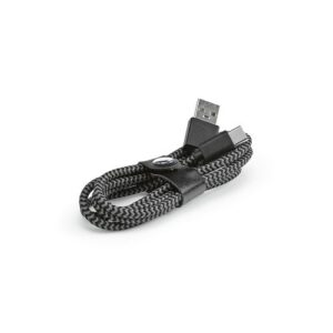 Câble de charge Leibniz, rPET 1m, USB-A/USB-C, charge rapide
