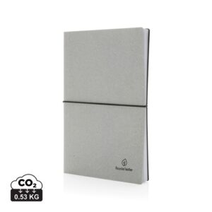Carnet de notes A5 en cuir recyclé GRS