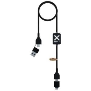 Câble de charge 60 W avec interrupteur et logo lumineux SCX.design C32