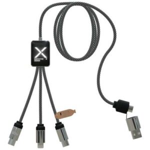 Câble de charge Type-C 60 W avec double logo lumineux SCX.design C33
