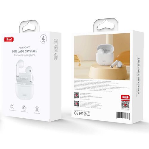 ECOUTEURS BLUETOOTH 5.3 BLANC X33 - XO