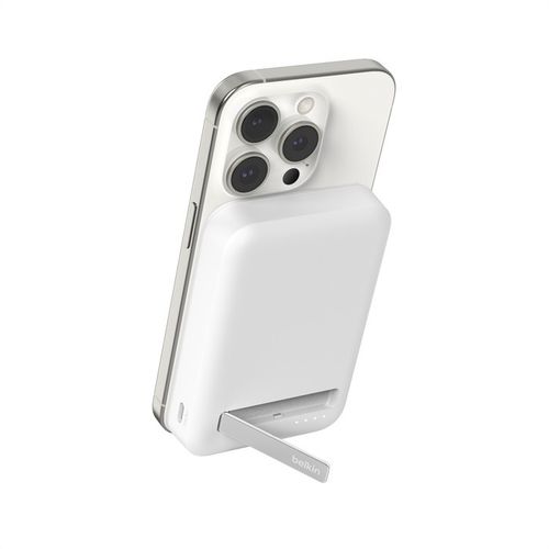 BATTERIE DE SECOURS INDUCTION 8.000 MAH MAGSAFE FONCTION STAND - BLANCHE