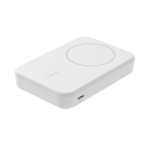 BATTERIE DE SECOURS INDUCTION 8.000 MAH MAGSAFE FONCTION STAND - BLANCHE