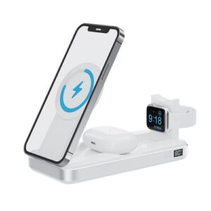 BATTERIE DE SECOURS 10 000 MAH 3-EN-1  WATCH + AIRPODS - BLANCHE
